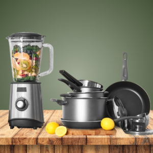 Red and Yellow Classic Neutrals Cooking Set Product Summer Instagram Post BILAL